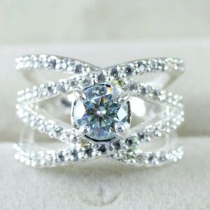 CERTIFIED AGI GENUINE NATURAL MINED 1.16CT Green Diamond Engagement Ring